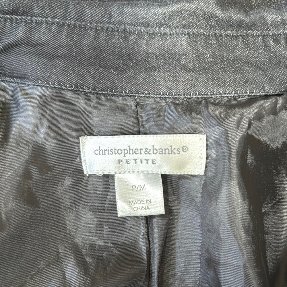 Christopher & Banks Black Jacket - Picture 2 of 4